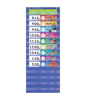 Daily Schedule Pocket Chart, 17 pieces