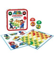 Super Mario Checkers & Tic Tac Toe Collector's Game Set