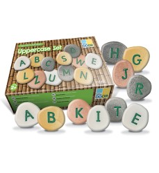Uppercase Alphabet Pebbles, Set of 26