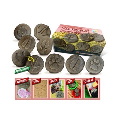 Let's Investigate Farmyard Footprints Stone, Pack of 8