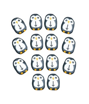 Pre-Coding Penguin Stones, Set of 18