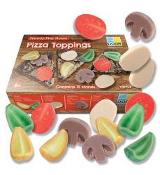 Sensory Play Stones, Pizza Toppings