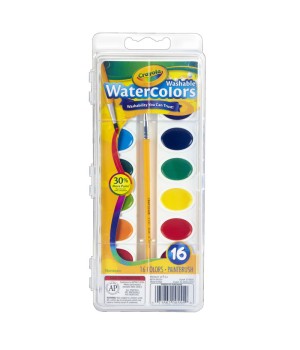 CRAYOLA WASHABLE WATERCOLOR SET 16