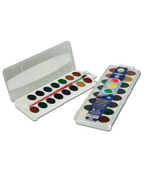 16 WASHABLE WATER COLOR SET W/BRUSH