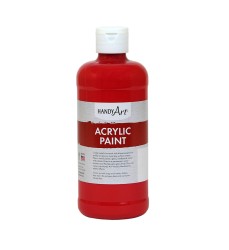 ACRYLIC PAINT 16 OZ BRITE RED